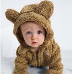 The North Face Brown Bear Hoodie for Kids